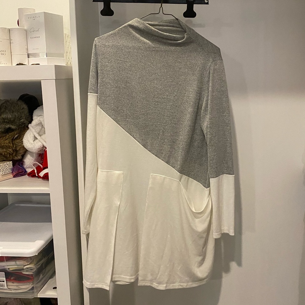 Asymmetrical tunic top